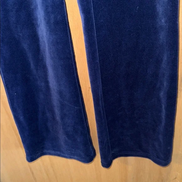Juicy Couture Royal Blue Velour Sweatpants with Logo - Picture 3 of 4